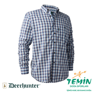 DEERHUNTER Jeff Shirt 78179 Mavi Kareli Gömlek 41
