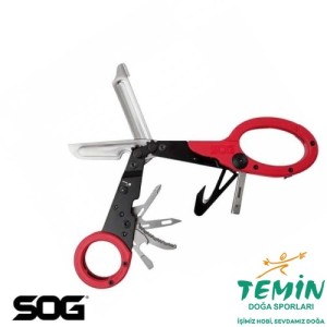SOG Parashears Çok Amaçlı Makas - Kırmızı