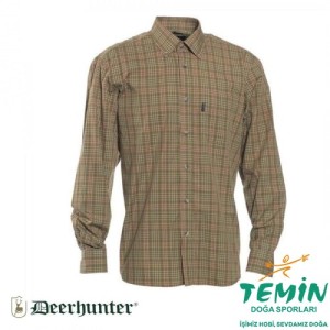 T. DEERHUNTER Marshall Red Kareli Uzun Kol Gömlek 43/44