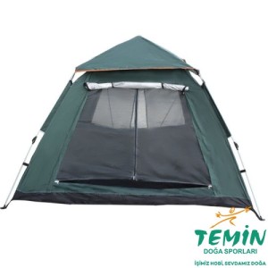 S. DFT 4 Kişilik Otomatik Çadır 2,4x2,4x1,55m - Yeşil