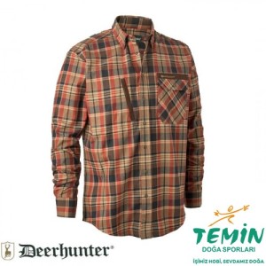 DEERHUNTER Hektor Turuncu Kareli Gömlek 39/40