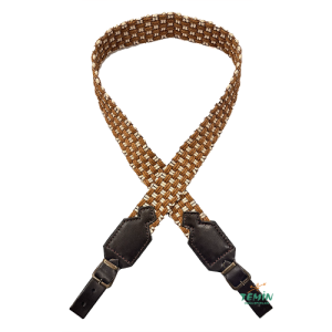 Hunterland Kalın Örgülü Tüfek Askı Kayışı Kahverengi-Bej