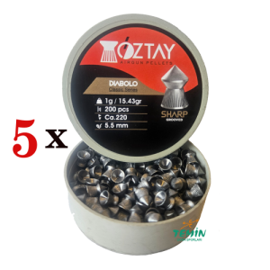 Öztay Sharp 5,5 mm Havalı Saçma - 5 Paket