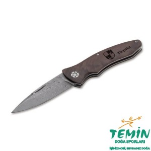 Böker Manufaktur Tirpitz Damascus Wood 42 Çakı