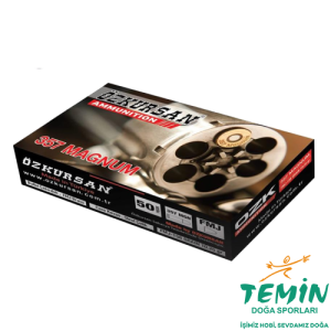 357 Magnum Özkursan (FMJ 158 Grn) Çelik Kovan Tabanca Fişeği