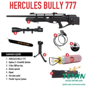 Hatsan Hercules Bully 777 PCP Havalı Tüfek Komple Set