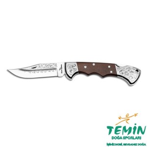 Bora 209 YPGA Büyük Boy Power Şase Ergonomik Yılan Ağacı Saplı N690 Gravürlü Çakı