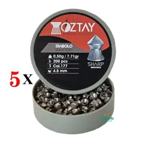 Öztay Sharp 4,5 mm Havalı Saçma - 5 Paket
