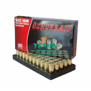 Özkursan 9x22mm 380R Uzun Toplu Tabanca Ses Mermisi