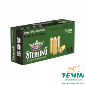 9X19 mm (Parabellum) Turaç-Sterling Fmj-124 Grn Tabanca Fişeği