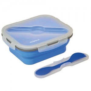 Silikon Katlanabilir Tek Gözlü Yemek Seti