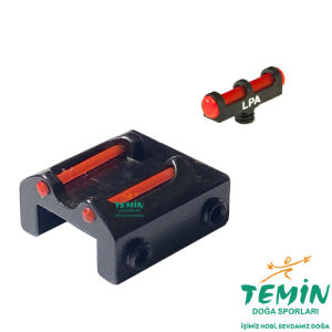 LPA Fiber Optik Şeritli Namlu İçin Kırmızı Gez Ve Kırmızı Arpacık Seti