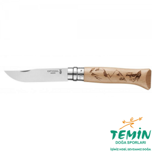 Opinel Inox Alpine Macera Yürüyüş Desenli Paslanmaz Çelik Çakı No.8