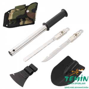 Square X-14 Kürek-Balta-Bıçak-Testere Seti
